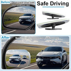 4 Pack Blind Spot Mirrors for Car, Frameless Side Mirror Blindspot Convex HD Glass Car Accessories, Side View Mirror Blindspot with Wide Angle Adjustable Stick for Cars, SUVs and Trucks