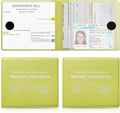 Car Registration and Insurance Card Holder, Vehicle Glove Box Car Organizer, Interior Car Accessories for Documents, Cards, License - 2 Pack