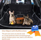 Dog Car Seat Cover Waterproof 56” x 50“ for for Trucks Cars & SUVs Back Seat Heavy-Duty Nonslip Pet Car Seat Cover Protector