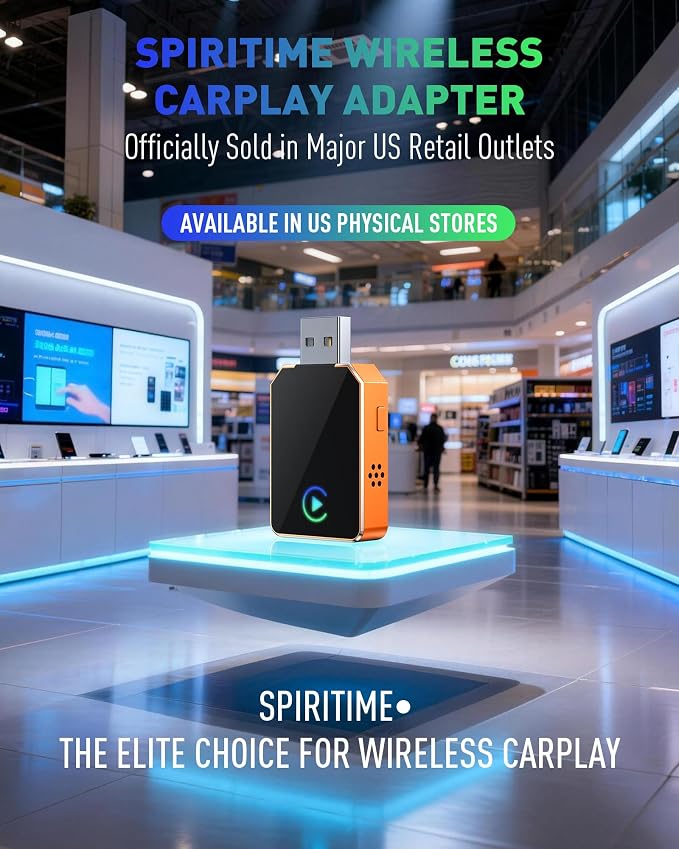 Wireless CarPlay for iPhone, 2026 Upgraded 2-in-1 Android Auto CarPlay Wireless, Convert Wired to Wireless, Fast & Stable, Plug & Play, Compatible with Factory Wired CarPlay Car 2016+