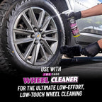 Gerbil Wheel and Rim Cleaning Brush - Soft Natural Bristle Detailing Tool for Tires, Exhausts & Delicate Surfaces - Wheel Cleaner Brush to Safely Clean Brake Dust, Grime and Dirt, 1 Pack