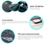Dog Seat Covers for Back Seat, Dog Car Seat for Tesla Model 3, 100% Waterproof Pet Seat Cover Protects from Scratches, Scuffs, Hammock for Tesla with Mesh Window & Headrest Protection