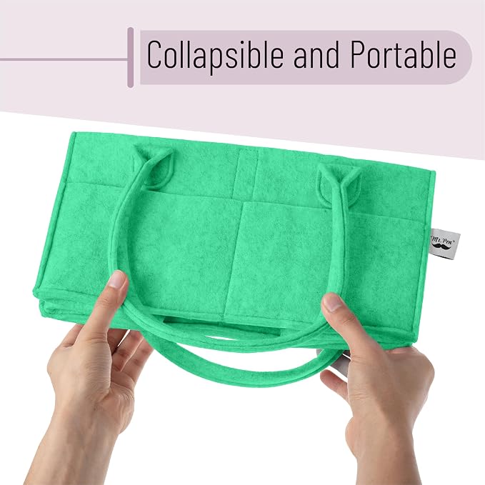 Mr. Pen- Baby Diaper Caddy Organizer, Green | Nursery Storage Bin and Car Organizer for Diapers and Baby Wipes
