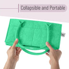 Mr. Pen- Baby Diaper Caddy Organizer, Green | Nursery Storage Bin and Car Organizer for Diapers and Baby Wipes