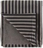 Pet Grooming Towel Collection Absorbent Microfiber X-Large, 41x23.5", Striped Black