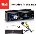 632UAB Car Stereo - Single Din, Bluetooth, No CD DVD Player, AM/FM Radio Receiver, Wireless Remote Control, Aux in, USB