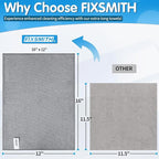 Grey Microfiber Cleaning Cloth -Pack of 24, Highly Absorbent Cleaning Rags, 16"X12" All Purpose Cleaning Towels for Housekeeping, Kitchen, Car, Lint Free and Reusable Microfiber Towels