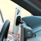 Non-Charging Phone Mount Made for MagSafe and Made for Toyota Tacoma 2024-2026 and Made for 4Runner 2025-2026, Aluminum, Dashboard Mounting, 360-Degree Adjustable, High Strength Magnets