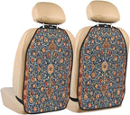 Holland Park Carpet William Morris Car Seat Back Kick Protectors Kick Mats With Storage Pockets For Vehicles To Protect From Dirt Mud Scratches 2 Pack