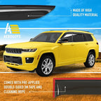 Extra Durable Window Deflectors Tape-On Window Visors Rain Guards Fit for Jeep Grand Cherokee L 2021-2026, Sun Visors, Wind Vent for Shades, Exterior Car Accessories - 4pcs. AG0185