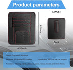2 PCS Car Sun Visor Organizer, Auto Visor Organizer and Storage, Registration and Document Holder, Vehicle Accessories for Sunglasses Document Card Pen Driver License (Carbon Fiber Red Line)