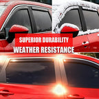 in-Channel Rain Guards Window Visors for Truck Nissan Frontier 2022-2026 Crew Cab, Inside Front Rear Window Vent Deflectors Sun Shade Wind Visor Car Accessories, Dark Smoke