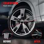 PROTECTiQ Universal Wheel Protection - Trim Easy to Apply with Automotive 3M Tape. 6 Colors - Fits Up to 24" Rims - Including Tesla - White