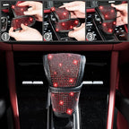 8 pcs Red Bling Car Accessories Set for Women, Steering Wheel Cover, Sparkly Seat Belt Covers, Bling Gear Shift Cover, Universal Fit Most Cars (Red Diamond)