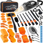 61 PCS Car Detailing Kit Interior Cleaner, Auto Detailing Kit, Car Vacuum Car Interior Detailing Kit, Car Wash Kit with Bucket Detailing Brush Set Car Accessories for Motorcycle, Cars, Bikes, Wheels
