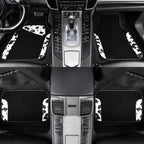 Waterproof Universal Fit Car Floor Mats, Cow Print Car Mats Fit for SUV,Vans,sedans, Trucks,Set of 4pcs Car Carpet with Driver Heel Pad and Nibs Backing,or Cute Women Girly Funny Black White