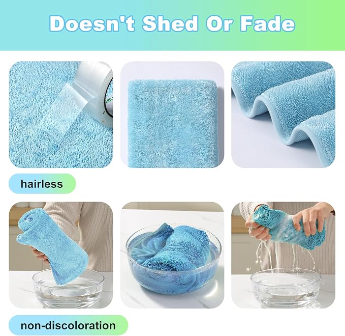 Microfiber Towels for Cars, 63" x 29.5" Car Drying Towel, Blue Reusable Car Towel, Quick Drying Car Microfiber Cleaning Cloth for RVs, SUVs, Trucks