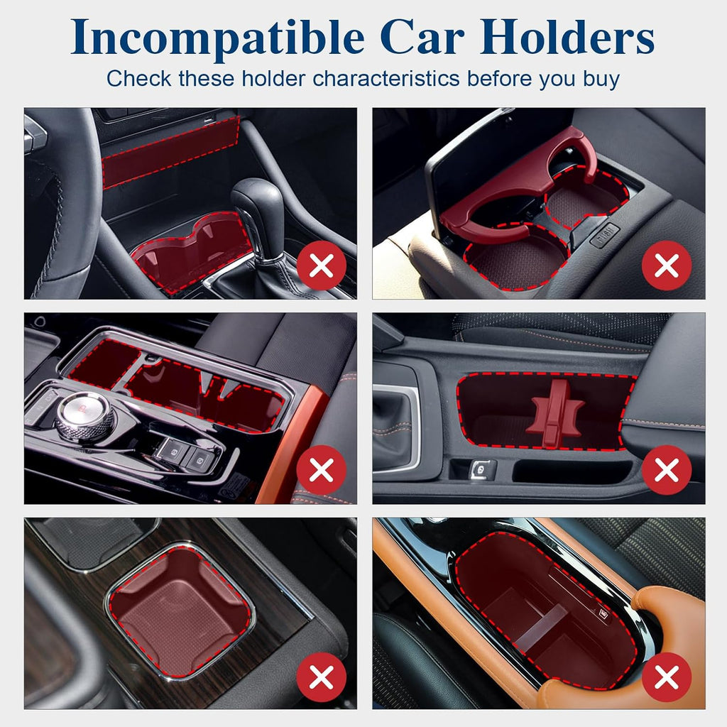 Adjustable Car Cup Holder Expander for Large Bottles