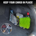 2 Packs Universal Mesh Cargo Net,Elastic Car Storage Net Pocket Bag for Trunk,Automotive Cargo Nets Storage Pouch Add On Organizers for RV,Car,Truck(22.6 * 9.5 inch)