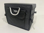 Small Trunk Organizer With Lid, For SUV Car Truck, Black 28L, Foldable Waterproof Oxford Fabric, 2-Compartments With Aluminium Alloy Handle