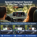 Wireless CarPlay Screen,8.1" Portable Touch Screen Car Stereo with 2K Dash