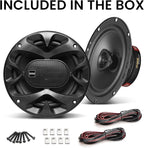 CH6520B 6.5 Inch Car Door Speakers - 250 Watts Max (Pair), Coaxial, 2 Way, Full Range, 4 Ohms, Sold in Pairs, Bocinas para Carro