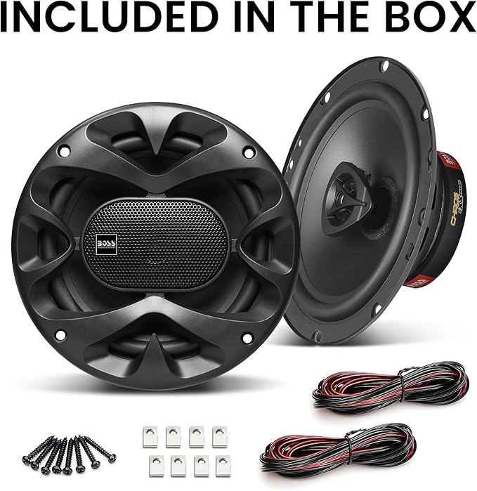CH6520B 6.5 Inch Car Door Speakers - 250 Watts Max (Pair), Coaxial, 2 Way, Full Range, 4 Ohms, Sold in Pairs, Bocinas para Carro