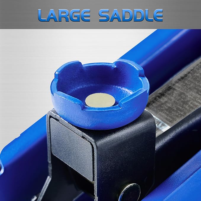 Floor Jack, Hydraulic Portable Car Lift Jack, 1.5 Ton (3,000 lb) Capacity (Blue)