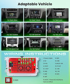 Double Din Car Stereo Wireless Carplay Android Auto for VW Passat Golf MK5 MK6 Jetta T5 EOS Seat Sharan, 7'' Car Radio IPS Screen GPS Bluetooth FM/AM/RDS EQ SWC Backup Camera Dual USB Ports