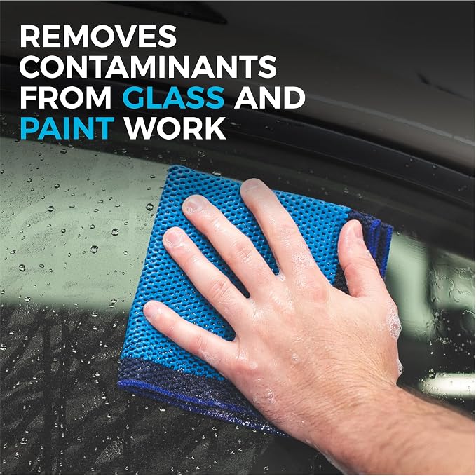 Ultra Clay Towel - Clay Bar Results in Minutes, Smooth Paint Fast, Enhance Gloss & Wax Bond (12"x12")