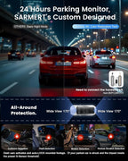 Dash Cam Front and Rear - C4 Dual 4K Built-in GPS and 5G WiFi, Free 128GB Card Included, HDR Night Vision, WDR, 4K UHD Dash Camera for Cars, App, 24H Parking Mode