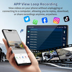 Largest 11.3" Portable Apple Carplay Screen, Wireless Car Play & Android Auto Touch Screen, Car Stereo with App View/4K Dash Cam/Backup Camera/Mirror Link/Voice Control/Music Play