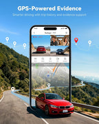 F17 4K 3 Channel Dash Cam, STARVIS 2 IMX675 HDR, 2160P+1080P+1080P Front Inside and Rear Triple Car Camera with 64GB Card, 5.8GHz WiFi GPS, IR Night Vision, G Sensor, WDR, Parking Mode