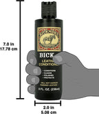 Bick 4 Leather Conditioner & Cleaner, Won't Darken Boots, Couch, Bags 8 oz | Made in USA, For Shoes, Furniture, Jackets, Auto Interiors, Apparel & Accessories