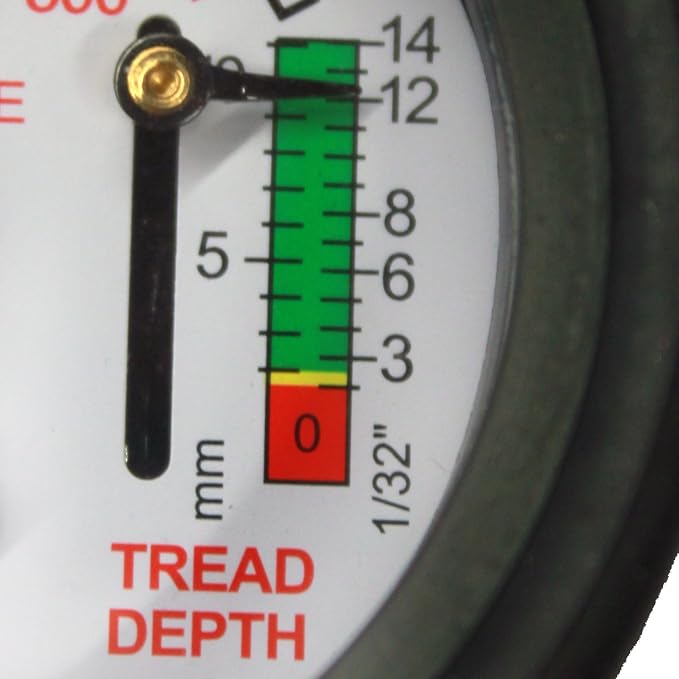 Milton (S-934) Dial Tire Pressure Gauge - Single Head Tire Tread Depth Gauge