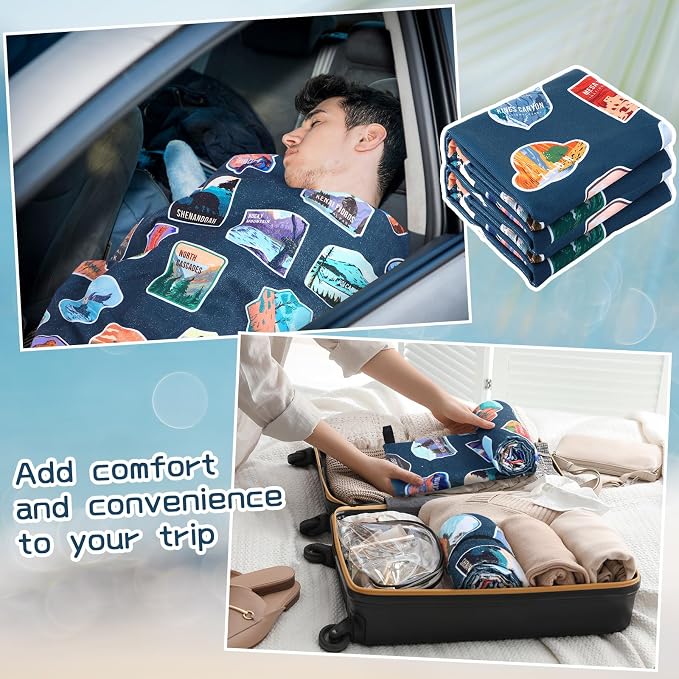 Car Seat Towel Covers Christmas Car Accessories Gifts Athletic Running Towel Performance Microfiber Post Workout Sweat Washable Cover Non Slip for Seat Outdoor Sport (National Park)