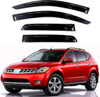 KPY Rain Guards Fit for 2003-2007 Nissan Murano, Out-Channel Window Visors Vent Wind Deflectors 4PC, Car Accessories for 03-07 Murano