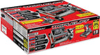 Powerbuilt 2 Ton Triple Lift Floor Jack, Works on Cars, Trucks, Motorcycles, ATV's, Transmissions, 4-3/4 to 17 in. Range, Wide and Stable, Locking Safety Bar - 620422E