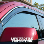 Husky Liners Low Profile Ventvisor Rain Guards | Fits 2021-2026 Toyota Sienna | Front & Rear, 4-pc Smoke w/Chrome Trim - 2884079