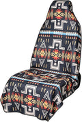 Car Seat Cover Towel for Front Seats Non-Slip with Headrest Pocket & Strap | Universal Fit for Cars Truck SUV|Car Seat Hoodie & Phocho Perfect After Gym Workout, Beach,Yoga and Running|Anti-dog Scratch