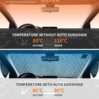Extra Large Windshield Snow Cover for Ice & Sleet, Freeze Protector for Auto Coupe Sedan Truck Van SUV, 63" x 49.6" inch (Silver)