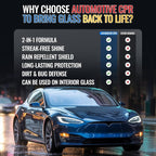 Glass Cleaner & Rain Repellent – Premium Ceramic 2-in-1 Formula Cleans & Protects – Streak-Free Shine for Windshields, Windows, & Mirrors – Made in USA – 16oz