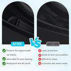5 PCS Door Side Pocket Storage Box for 2026 Tesla Model Y Juniper Front & Rear Door Pocket and Cup Holder for Model Y Juniper Interior Accessories (TPE Material, Black)