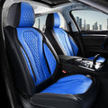 Coverado Automotive Seat Covers Front Seats, Seat Covers 2 Pack, Blue Car Seat Cover, Waterproof Auto Seat Covers, Car Seat Cushion, Front Car Seat Covers Leather Car Seat Protector Fit for Most Cars