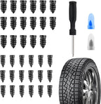 35PCS Tire Plug Kit with Screwdriver,Rubber Flat Tire Repair Kit for Fast Repair of Tire Punctures,Durable Car Tire Repair Kit Self-Service Repair Nails for Car Motorcycle Truck (35PCS)