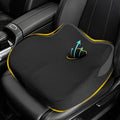 Car Seat Cushion for Driving, Car Seat Pillow for Short Drivers | Ergonomic Memory Foam Seat Cushion for Pain Relief, Adult Booster Seat for Car, Butt Cushion for Car, Truck, Classic Black