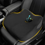 Car Seat Cushion for Driving, Car Seat Pillow for Short Drivers | Ergonomic Memory Foam Seat Cushion for Pain Relief, Adult Booster Seat for Car, Butt Cushion for Car, Truck, Classic Black