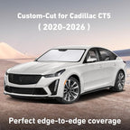 Windshield Sunshade Compatible for Cadillac CT5 2020-2024 2025 2026, Sun Visor for Front Windshield & Window Sun Shade Cover, UV Heat Blocker & Protector, Car Accessories