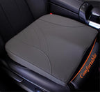 Premium Car Seat Cushion, Memory Foam Driver Seat Cushion to Improve Driving View- Coccyx & Lower Back Pain Relief - Seat Cushion for Car, Truck, Office Chair (Leather Dark Gray)