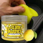 Car Cleaning Gel Putty - Lemon Scented Interior Detailing Tool for Cup Holders, Air Vents & Keyboard - Reusable Auto Detailing Accessories - Dust Remover Goop - Gifts for Men Women